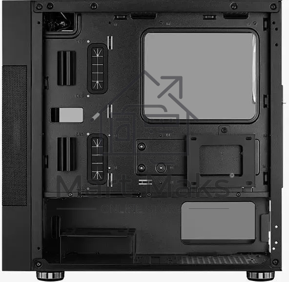 Компьютерный корпус Aerocool / Formula Atomic V1 без БП, mATX, боковое окно (закаленное стекло), черный