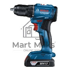 Дрель-шуруповерт аккумуляторная Bosch GSR 185-LI, 18В, 2 АКБ, Кейс