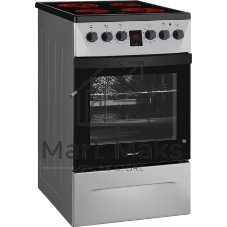 Плита электрическая Weissgauff WES 2V16 SE Premium Line серебристый, конфорок 4 электрических, духовка 50 л, 50 см x 85 см x 60 см