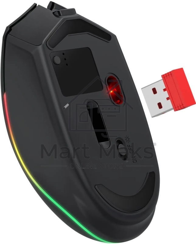 Мышь беспроводная Defender Fusion MM-283 черный, 3200 dpi, радиоканал, Bluetooth, USB, кнопки - 4