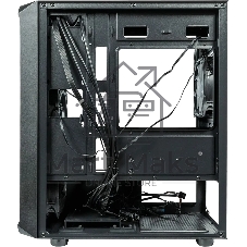 Компьютерный корпус Minitower mATX Eurocase 00-01003411 M205 4ARGb черный без БП закаленное стекло USB 3.0