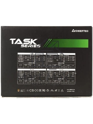 Блок питания Chieftec Task TPS-700S, 700Вт, 80 PLUS Bronze, 120мм, черный