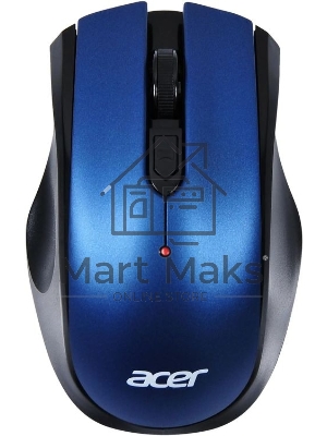 Мышь беспроводная Acer OMR031 черный/синий, 1600 dpi, радиоканал, USB, кнопки - 4