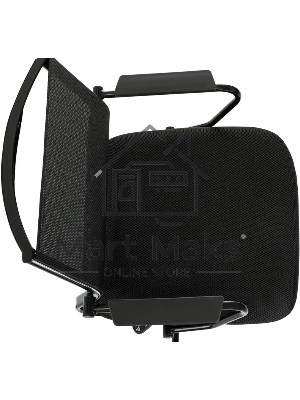 Кресло Бюрократ CH Balance-Low черный экокожа низк.спин. крестов. металл