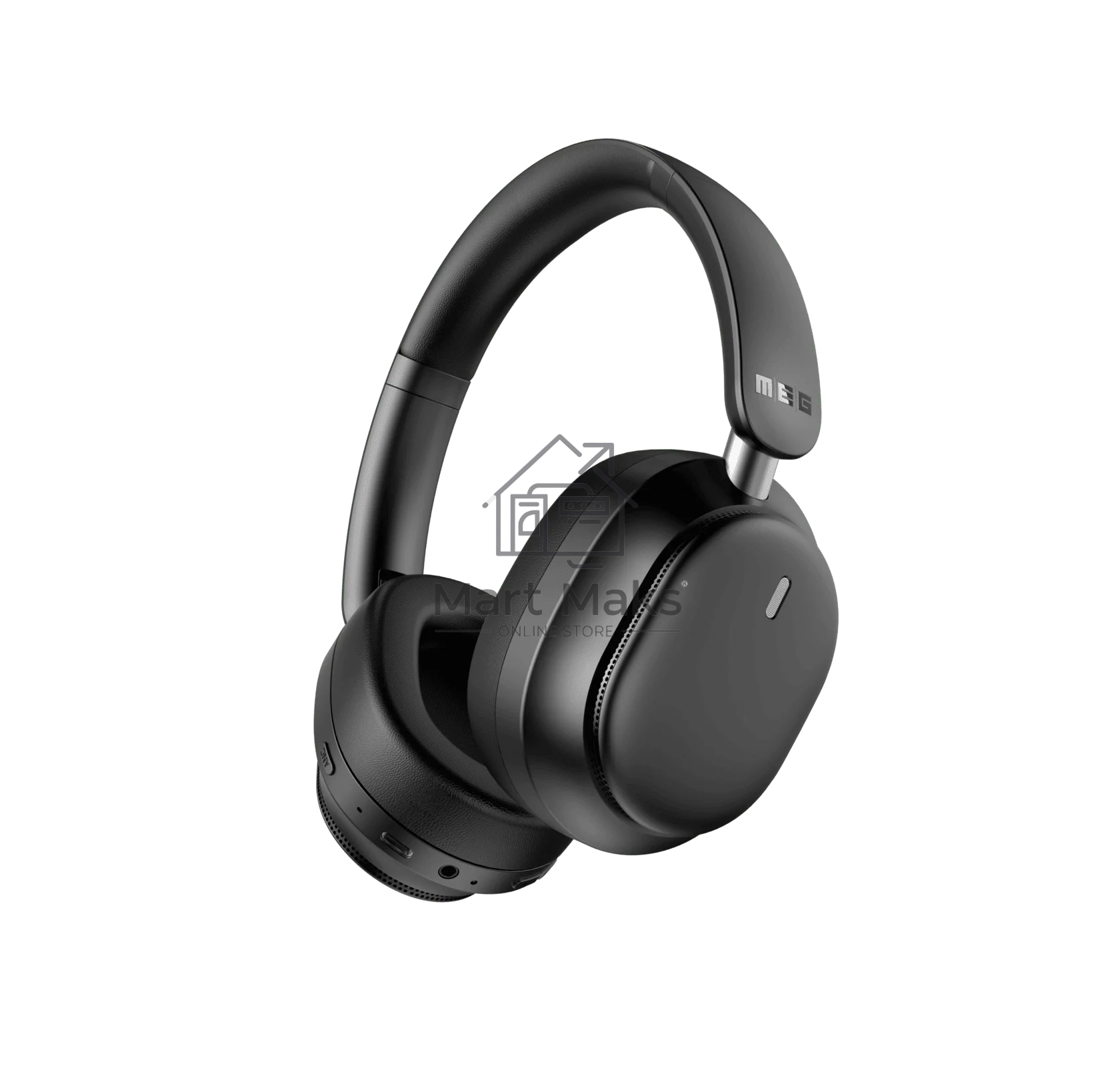 Беспроводные наушники MEG HWA200BL, Bluetooth 6.0, до 60ч, ANC Hybrid, Multipoint, LowLatency,черный