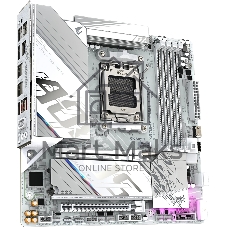 Материнская плата Gigabyte X870M AORUS ELITE WIFI7 ICE, AM5, AMD X870, 4xDDR5, 2xSATA, 2xM.2, 1xPCIe 5.0 x16, 1xPCIe 4.0 x16, 1xHDMI, 1x2.5Gb LAN, Wi-Fi 7, Bluetooth 5.4, 2xUSB-C 40Gbps (USB4), 2xUSB-A 10Gbps, 4xUSB-A 5Gbps, 4xUSB-A 2.0, 3x3.5 мм + S/PDIF оптический, 7.1, белый, mATX