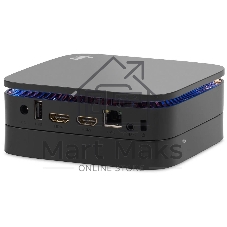 Неттоп IRU 110JLCN Cel N4500 (1.1) 8Gb SSD256Gb UHDG Windows 11 Pro GbitEth WiFi BT черный (2152163)