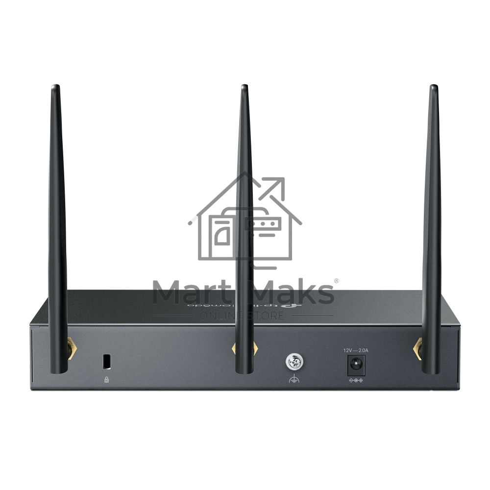 VPN-маршрутизатор TP-Link ER706W Omada с гигабитными портами и поддержкой Wi-Fi AX3000, 1 гиг. SFP WAN/LAN, 1 гиг. RJ45 WAN, 4 гиг. RJ45 WAN/LAN, USB 3.0, до 574 М/с на 2,4 ГГц + до 2402 М/с