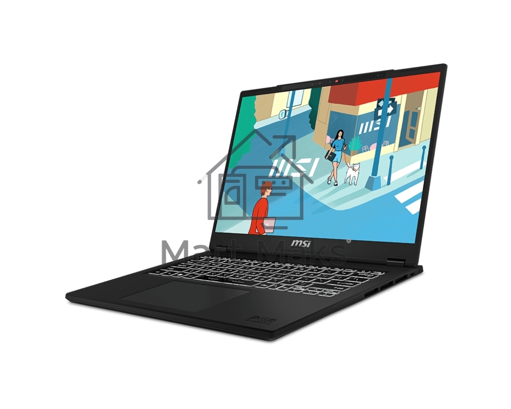 Ноутбук Modern 14H Core i5-13420H 14” 16:10 FHD+ (1920x1200), 60Hz IPS DDR4 16GB*1 Iris Xe Graphics 512GB SSD 3cell (53.8Whr) 1.6kg Single backlight (White) Win11 Pro,1y Black KB Eng/Rus