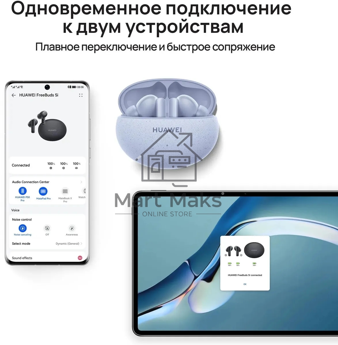 Наушники Huawei Freebuds 5i T0014 ISLE синий