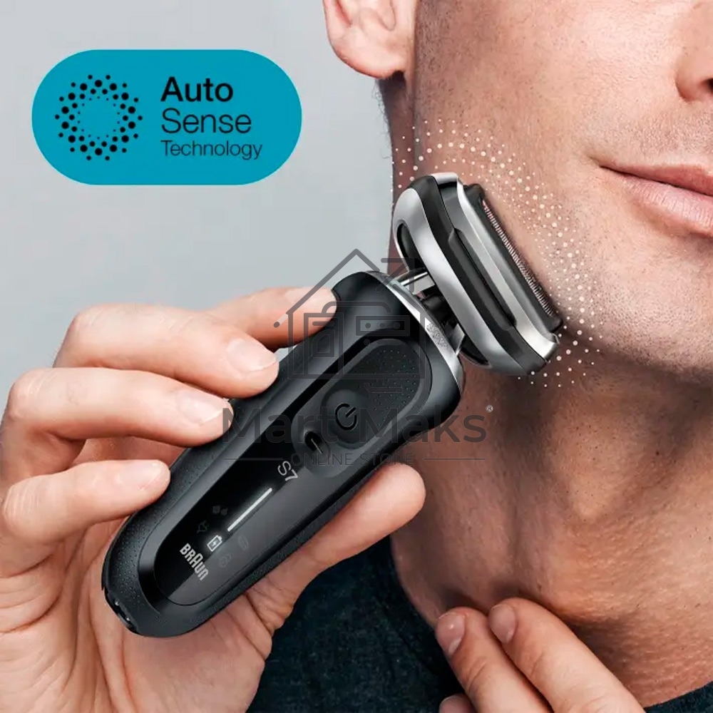 Бритва сетчатая Braun Series 7 71-N1000S реж.эл.:3 питан.:аккум. черный