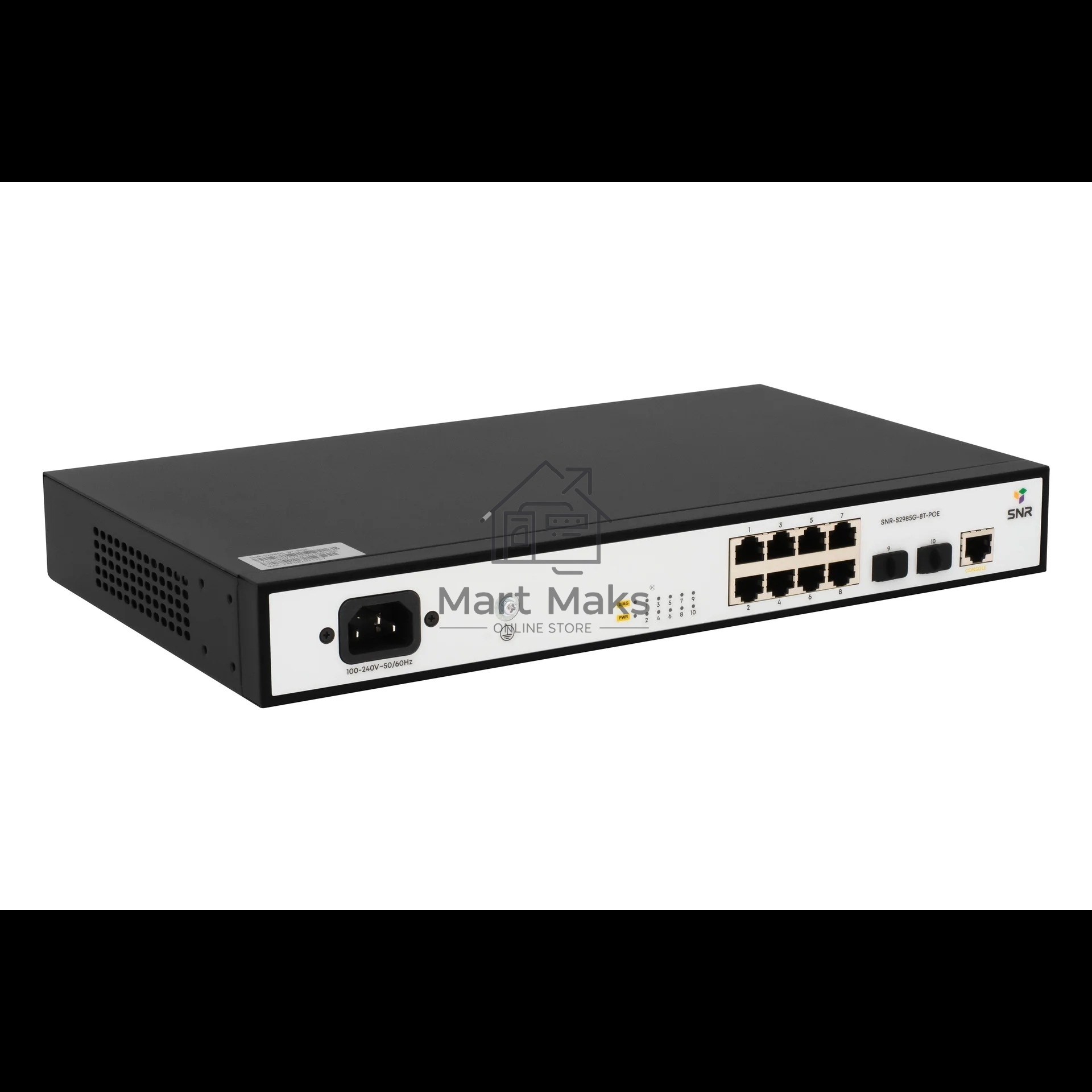 Коммутатор SNR SNR-S2985G-8T-POE, 1Гбит/с, количество портов 8 шт, (L2)