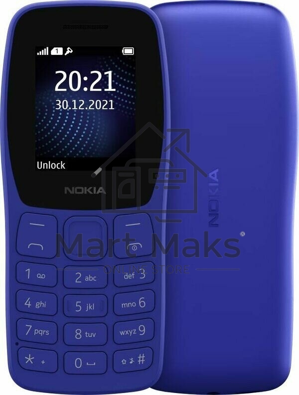 Мобильный телефон NOKIA 105 TA-1416 DS EAC2+ 4/4Mb синий