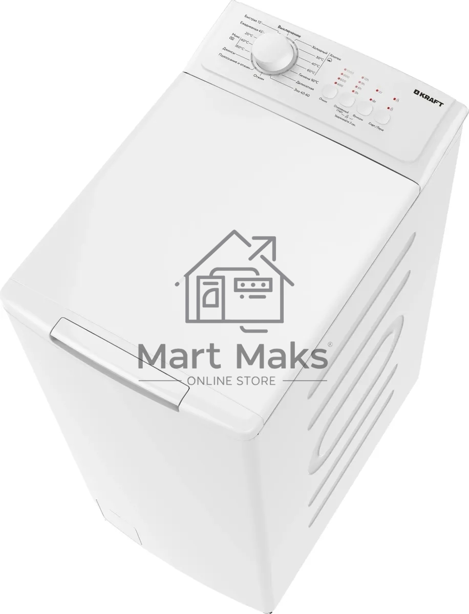 Стиральная машина Kraft KF-UME6201W белый, загрузка вертикальная 6 кг, 1000 об/мин., класс: А+++
