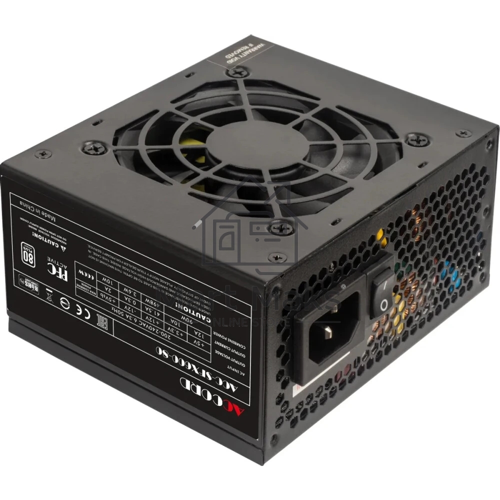 Блок питания Accord ACC-SFX600-80, 600Вт, 80мм,черный