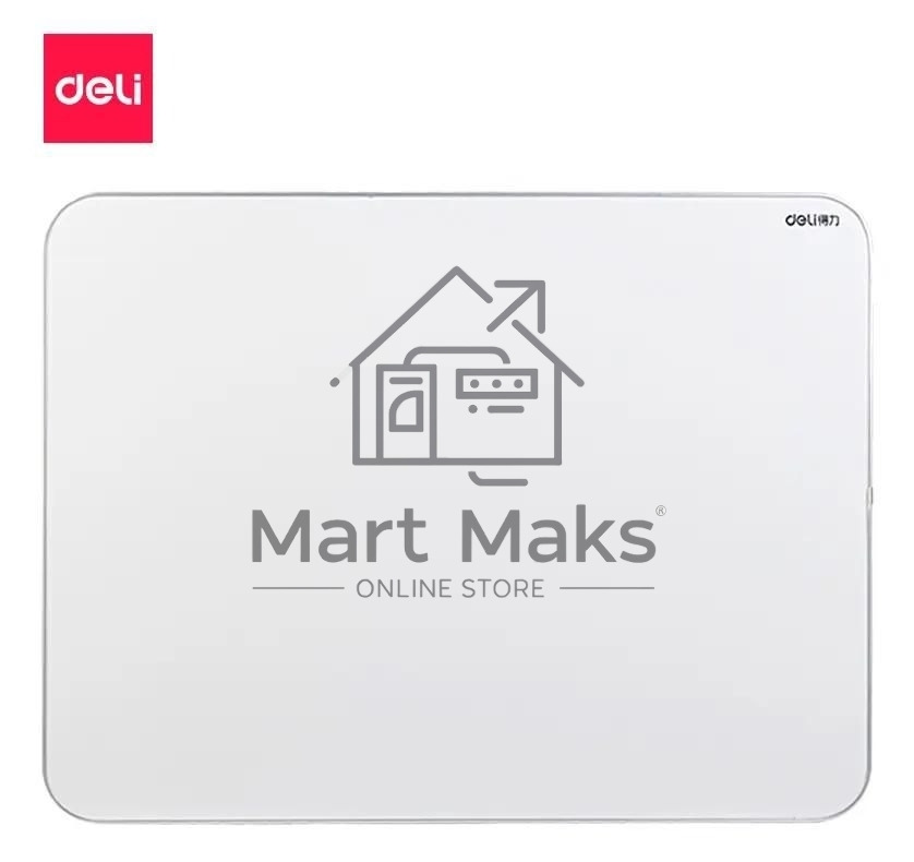 Доска магнитно-маркерная Deli 50026, лак, серебристый 60x90см пластик/металл