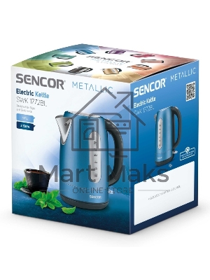 Чайник электрический Sencor SWK 1772BL 1.7 л, 2150 Вт, синий