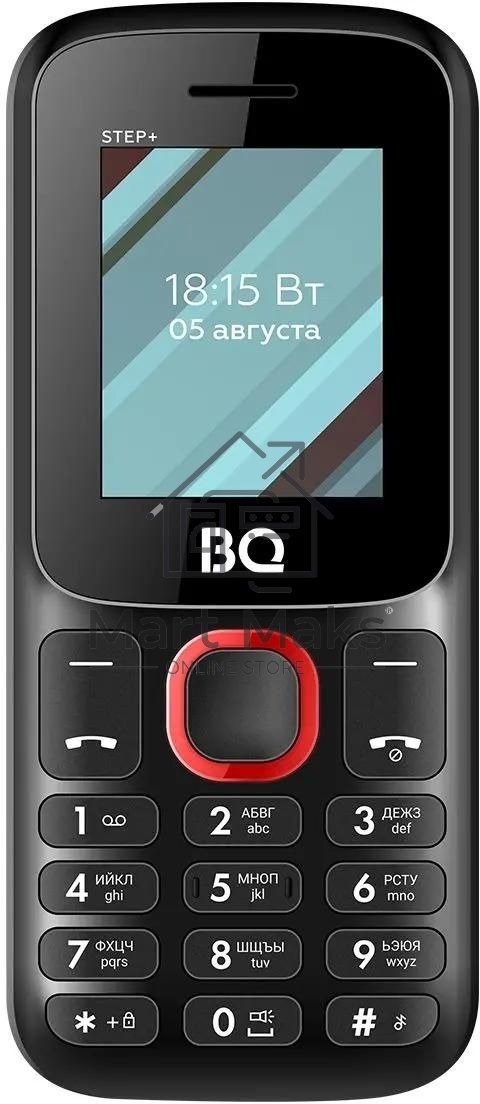 Мобильный телефон BQ 1848 Step+ черный/красный
