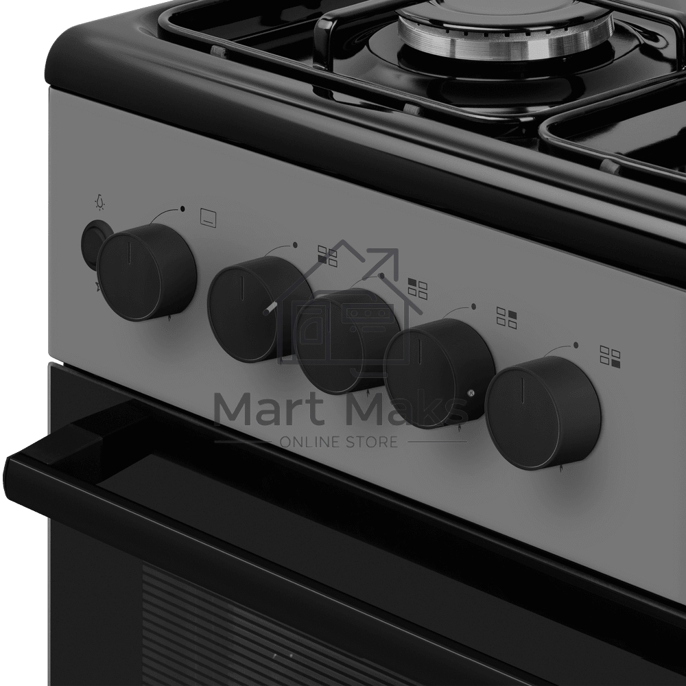 Плита газовая Maunfeld MGC50GEGR08 серый, конфорок 4 шт, духовка 59 л, 50 см x 88 см x 65 см