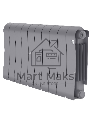Радиатор биметаллический Royal Thermo Infinity 300 Silver Satin - 10 секц.