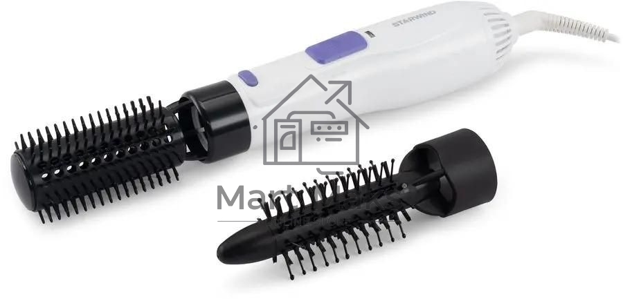 Фен-щетка Starwind SHP8502 1000Вт белый/фиолетовый