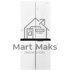 Холодильник Maunfeld MFF192NFPW01 Inverter белый трехкамерный 334/184л морозилка снизу, No Frost, Side by Side