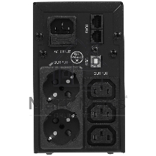 Источник бесперебойного питания Crown CMU-SP650COMBO/650 ВА/390 Вт/2 х CEE 7 (евророзетка), 3 x IEC 320 C13 (компьютерная)