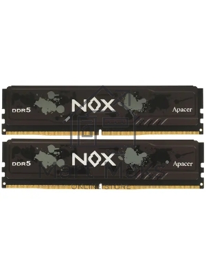 Оперативная память Apacer Nox, DDR5, 32GB (2x16GB), 5600MHz, CL40, DIMM, радиатор, черный