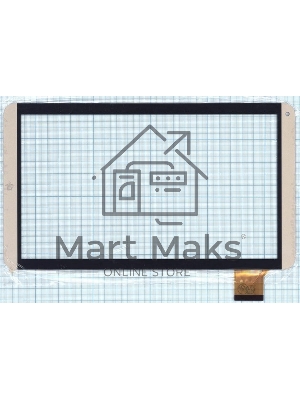 Сенсорное стекло (тачскрин) RP-449A-10.1-FPC-M1091-A1, черное