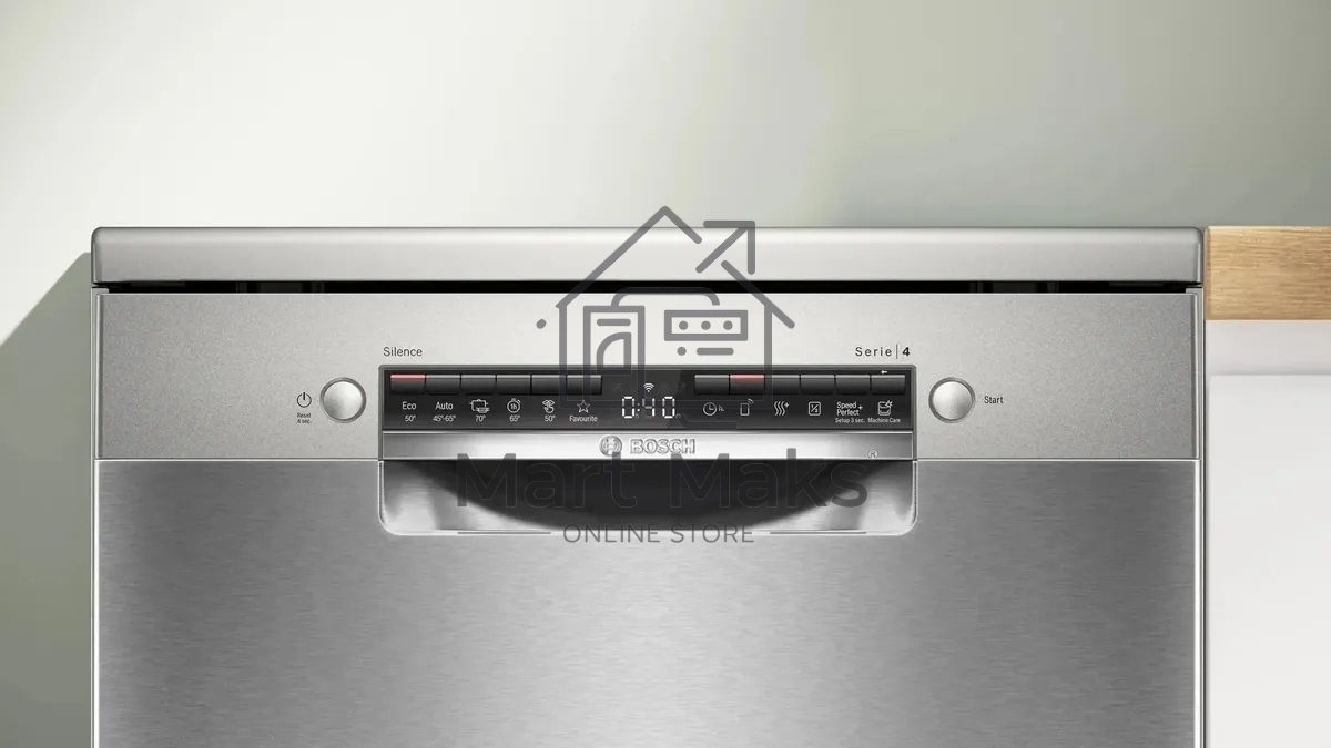 Посудомоечная машина Bosch Serie 4 SMS4HVI00E, серебристый, 60 см, 14 компл., 46 дБ, класс D