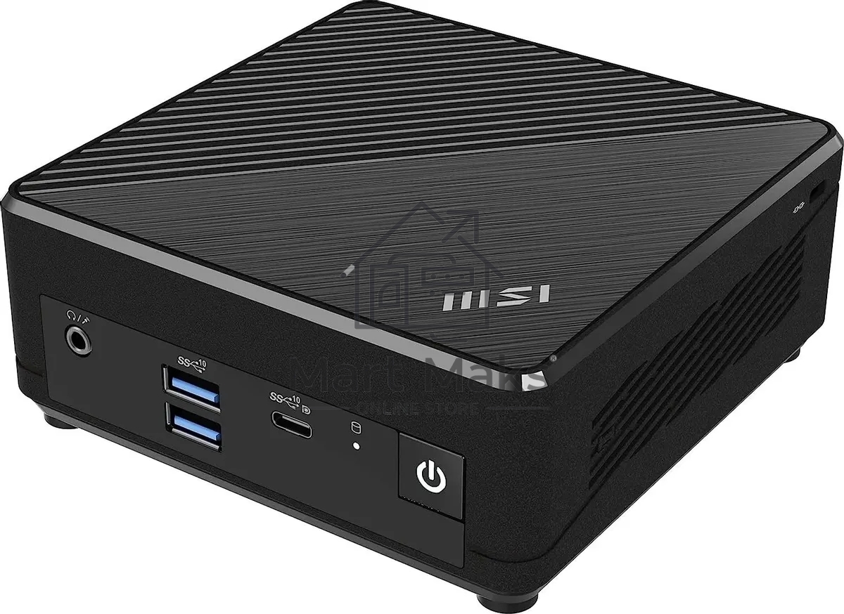 Неттоп MSI Cubi N ADL-016BRU slim N-series N200 (1) UHDG noOS 2xGbitEth WiFi BT 65W черный (936-B0A911-091)