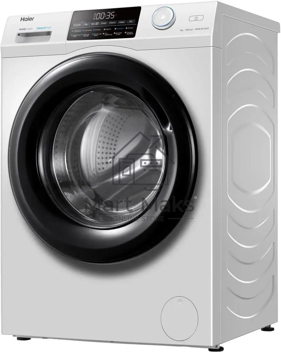 Стиральная машина Haier HW90-BP14959 белый, загрузка фронтальная 9 кг, 1400 об/мин, класс: A+++