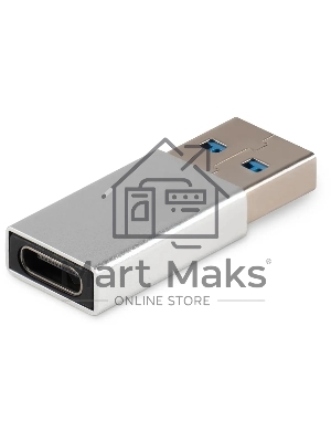 Адаптер Buro ver3.0 USB A(m) USB Type-C (f) (BU-USB3-AM-CF) серебристый
