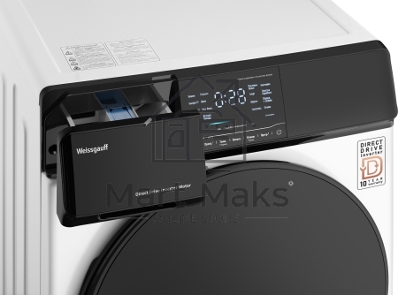 Стиральная машина Weissgauff WM 4927 Direct Drive Inverter Premium белая, загрузка фронтальная 7кг, 1200 об/мин., класс: A+++