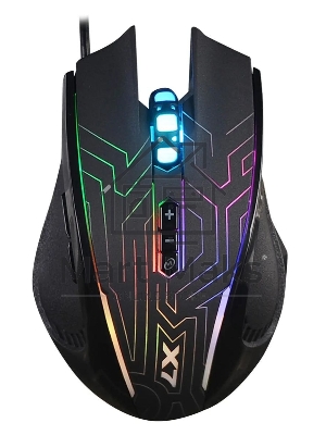 Мышь проводная A4Tech X87 черный, 2400 dpi, USB, кнопки - 8