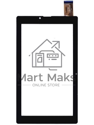 Сенсорное стекло (тачскрин) XHSNM0702308B, черное