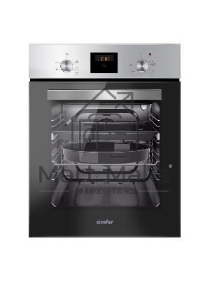 Электрический духовой шкаф Simfer B4EM56016, встраиваемый, нержавеющая сталь