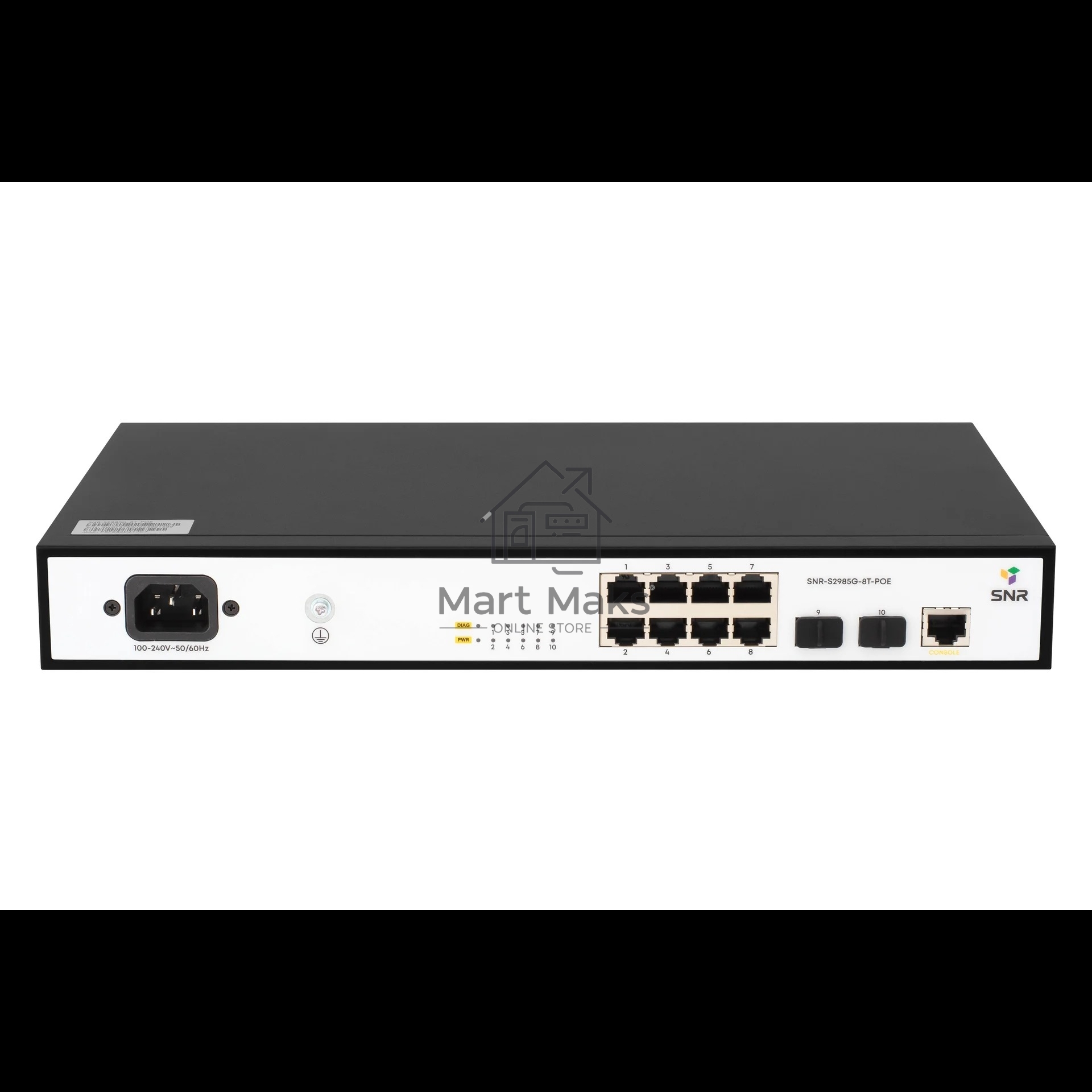 Коммутатор SNR SNR-S2985G-8T-POE, 1Гбит/с, количество портов 8 шт, (L2)