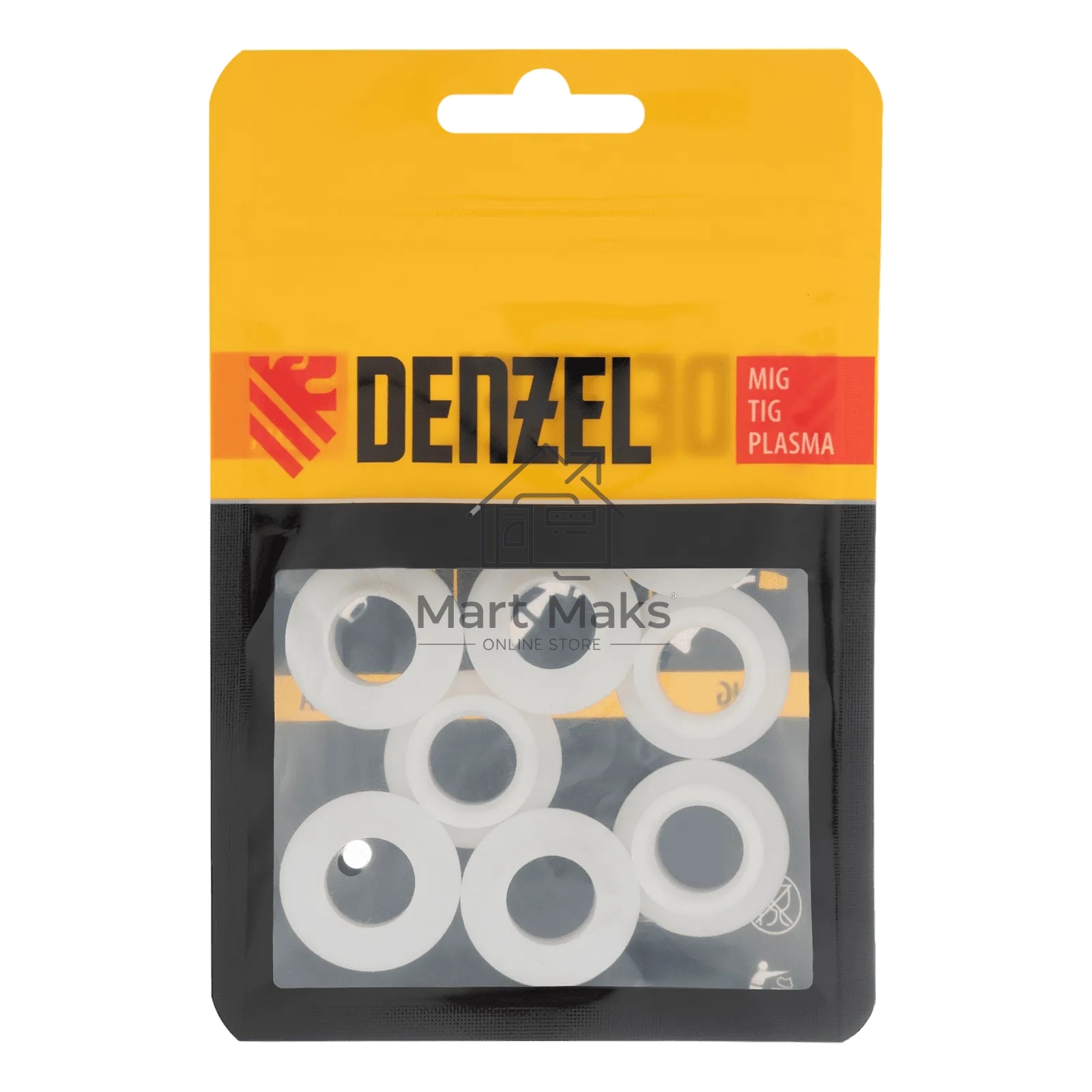 Кольцо газовой линзы Denzel для TIG горелки тип 26, 10 шт