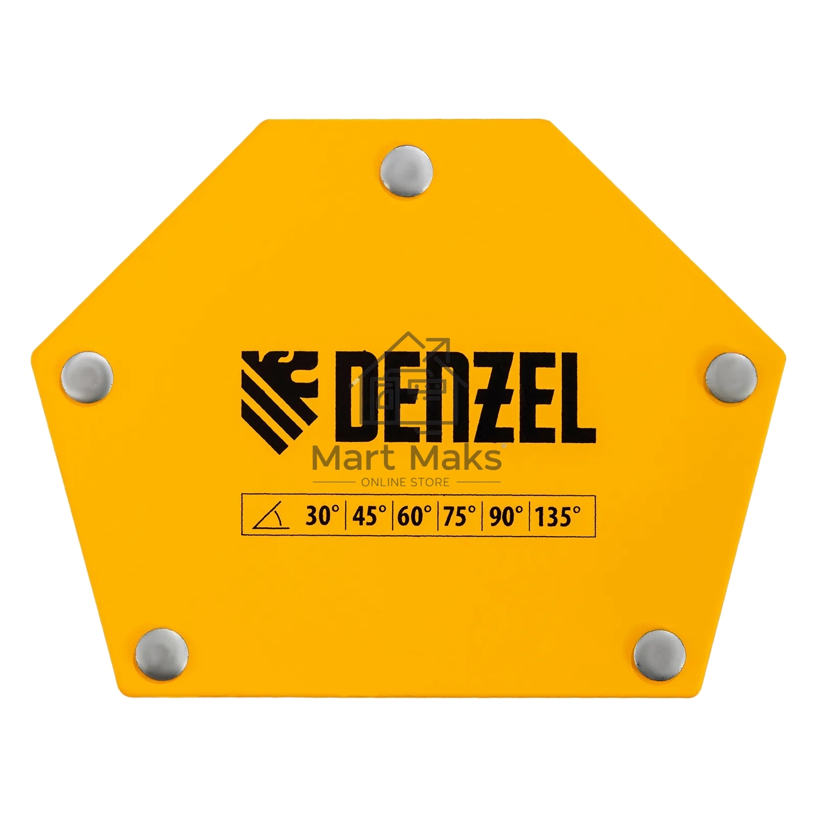 Фиксатор магнитный Denzel для сварочных работ усилие 50 LB, 30х45х60х75х90х135 град.