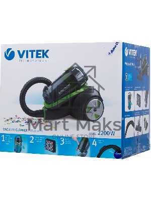 Пылесос Vitek VT-8130 BK 2200Вт зеленый/темно-синий