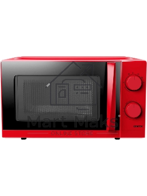 Микроволновая печь Centek CT-1571 красный, 20 л, 700 Вт, переключатели - поворотный механизм