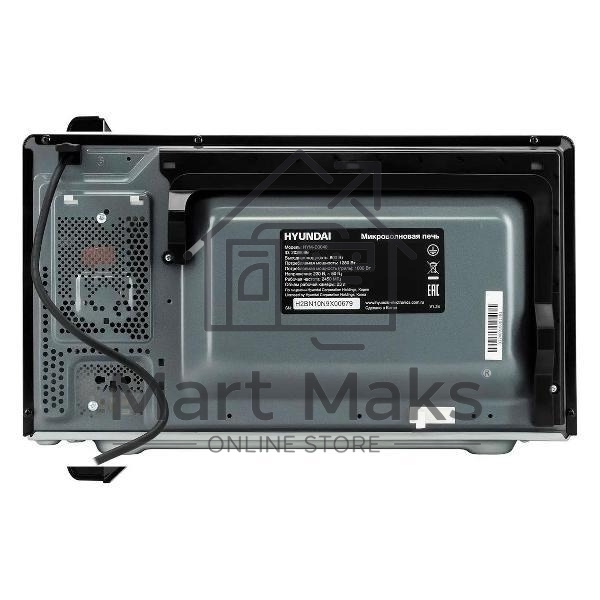 Микроволновая печь Hyundai HYM-D3040 черный, 23 л, 800 Вт, переключатели - кнопки, поворотный механизм