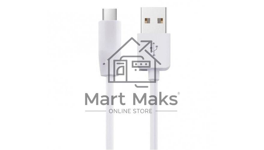 Кабель для зарядки USB - Micro USB, 1m. белый