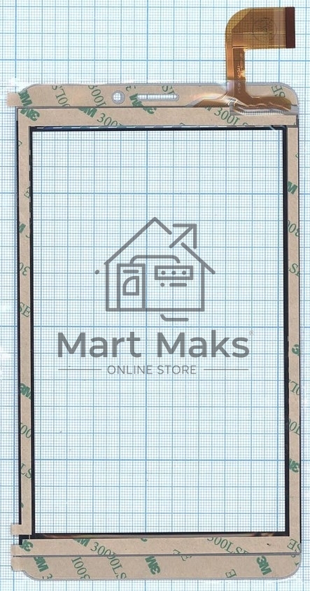 Сенсорное стекло (тачскрин) RP-468A-7.0 FPC-755-A1, серое