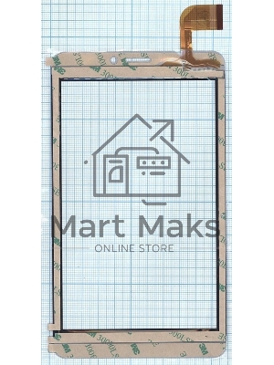 Сенсорное стекло (тачскрин) RP-468A-7.0 FPC-755-A1, серое