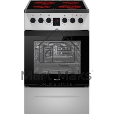 Плита электрическая Weissgauff WES 2V16 SE Premium Line серебристый, конфорок 4 электрических, духовка 50 л, 50 см x 85 см x 60 см