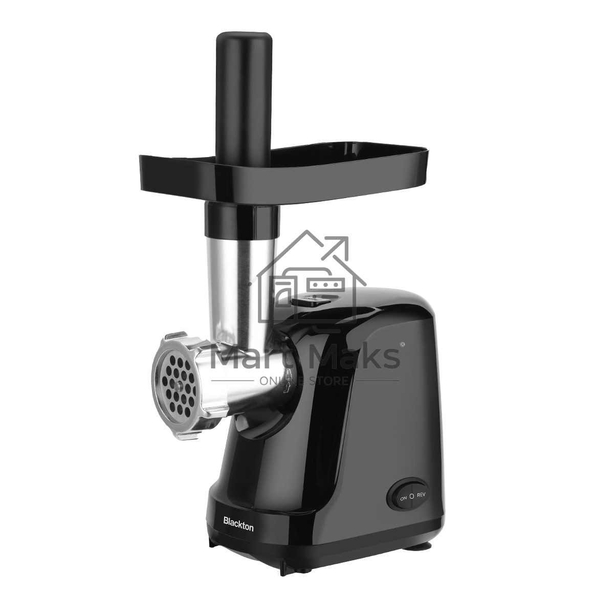 Мясорубка Blackton Bt MG1111 черный, 1200В, производительность до 1.5 кг/мин / Количество скоростей: 1 / Функция реверса / DualProtect технология: защита от перегрузки и перегрева / Прорезиненные ножки / Материал корпуса: пластик / Материал загрузочного о