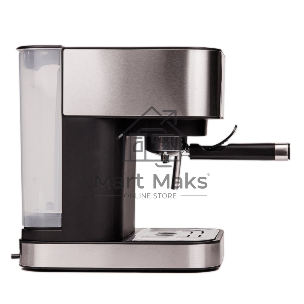 Кофеварка рожковая Centek CT-1164 серебристый, исп. кофе - молотый, 1.5 л, 1150 Вт, 15 бар