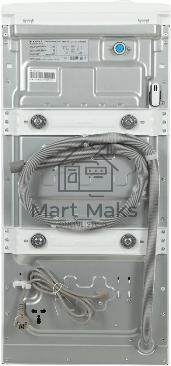 Стиральная машина Kraft KF-UME6201W белый, загрузка вертикальная 6 кг, 1000 об/мин., класс: А+++